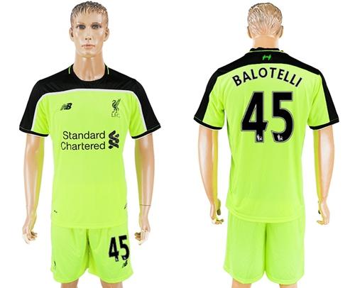 Liverpool #45 Balotelli Sec Away Soccer Club Jersey